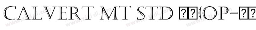 Calvert MT std 粗体(Op字体转换